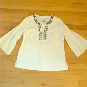 Peck and Peck beaded top